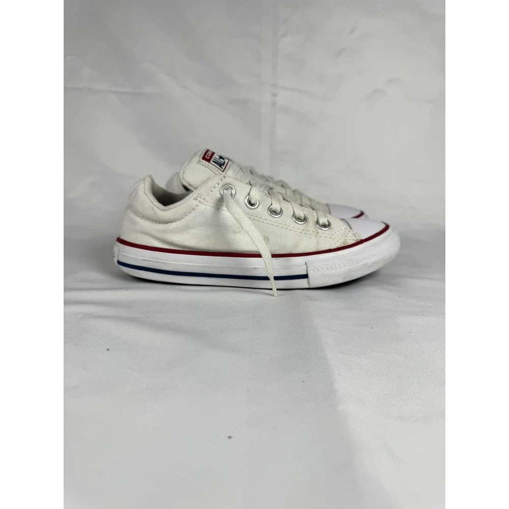 Converse Chuck Taylor All Star Kid 1 Sneaker White Canvas Low Top Athletic Shoes